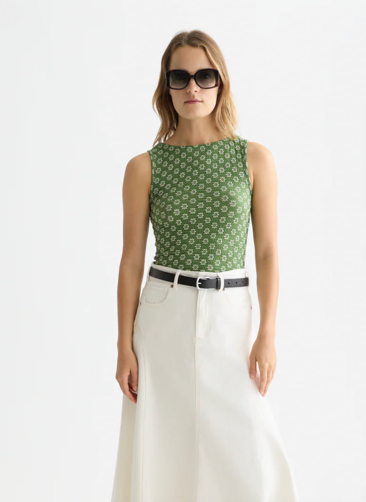 Structured Slash Neck
