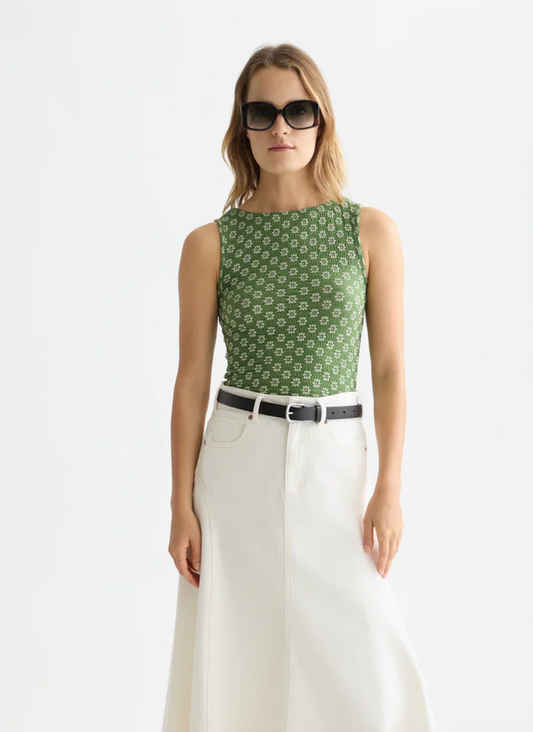 Structured Slash Neck