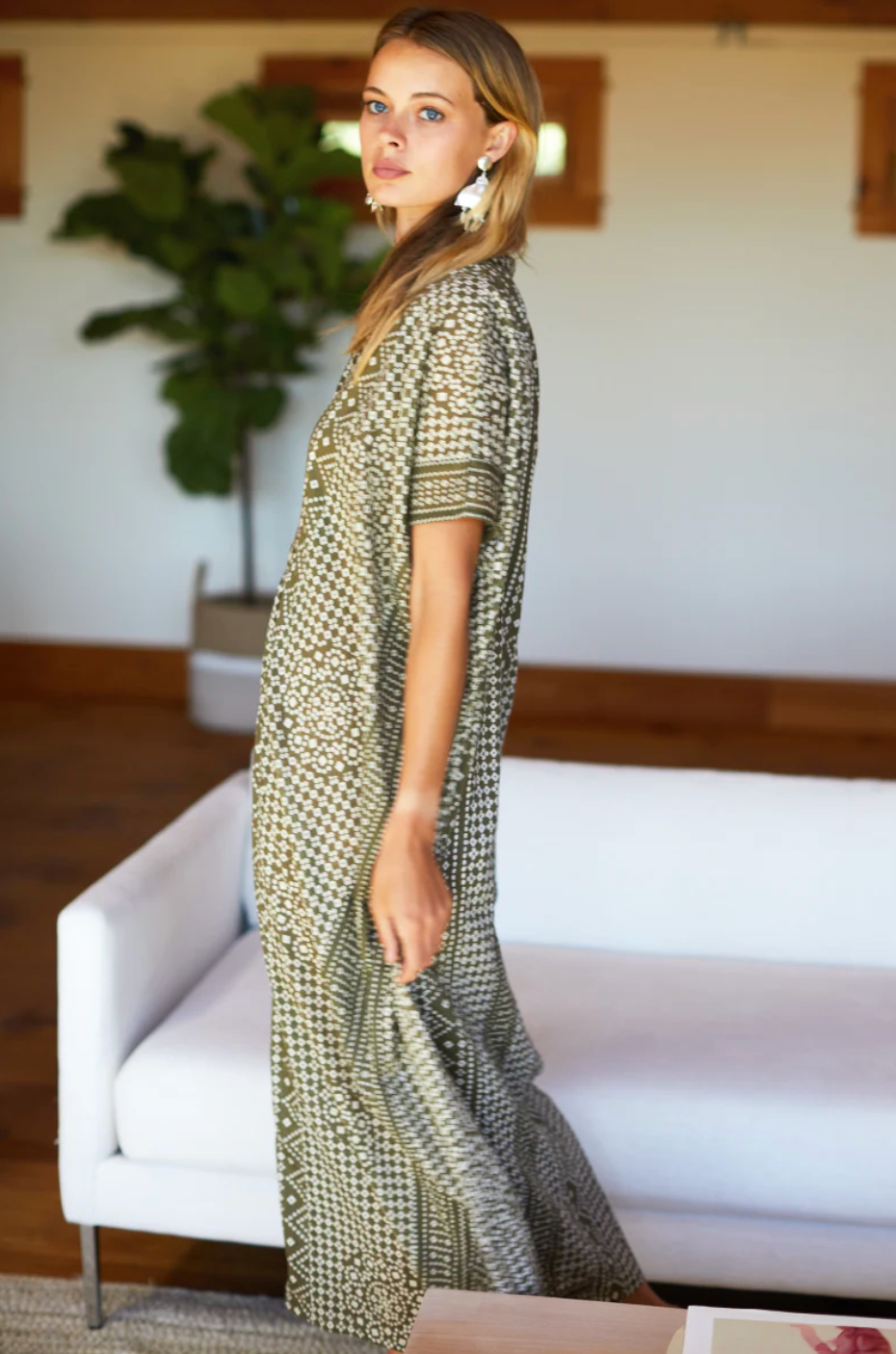 Emerson Fry Caftan | Moss Organic