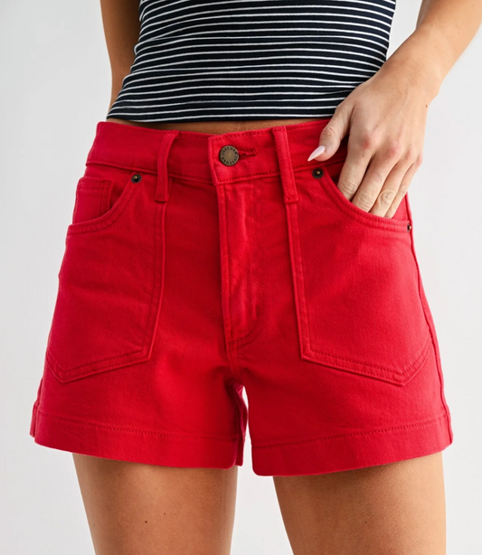Western Pocket Short - Red