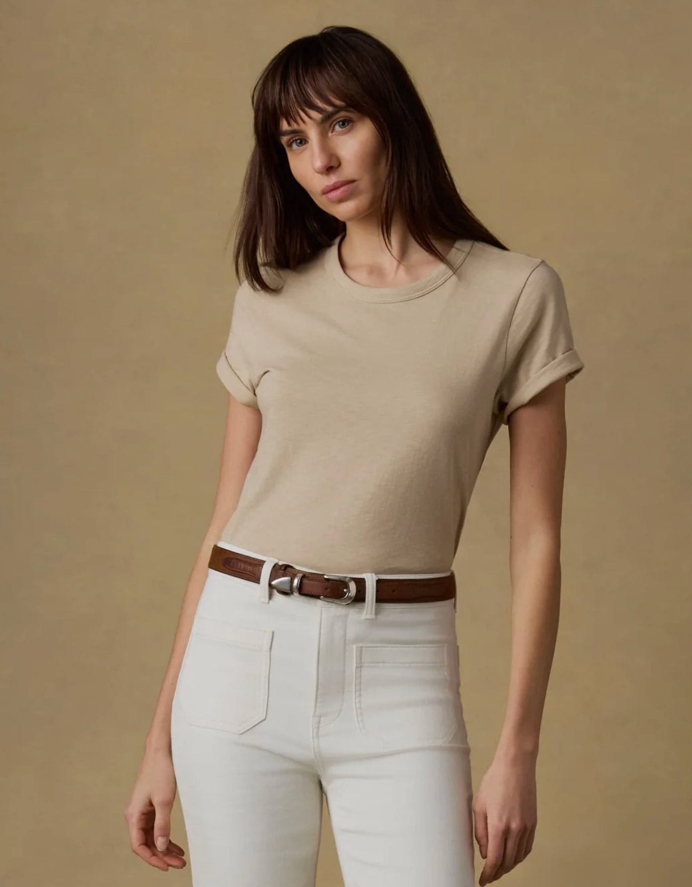 Sunwashed Essential Tee - White Pepper