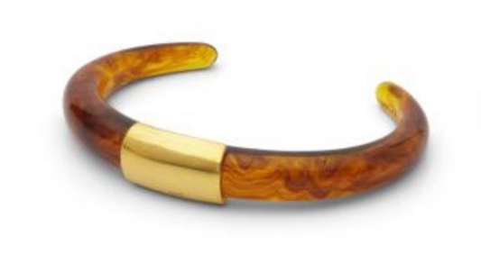 Tortoise Shell Resin Bracelet Bangle