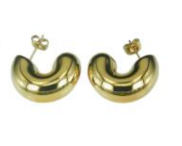 HALF MOON EARRINGS | GOLD