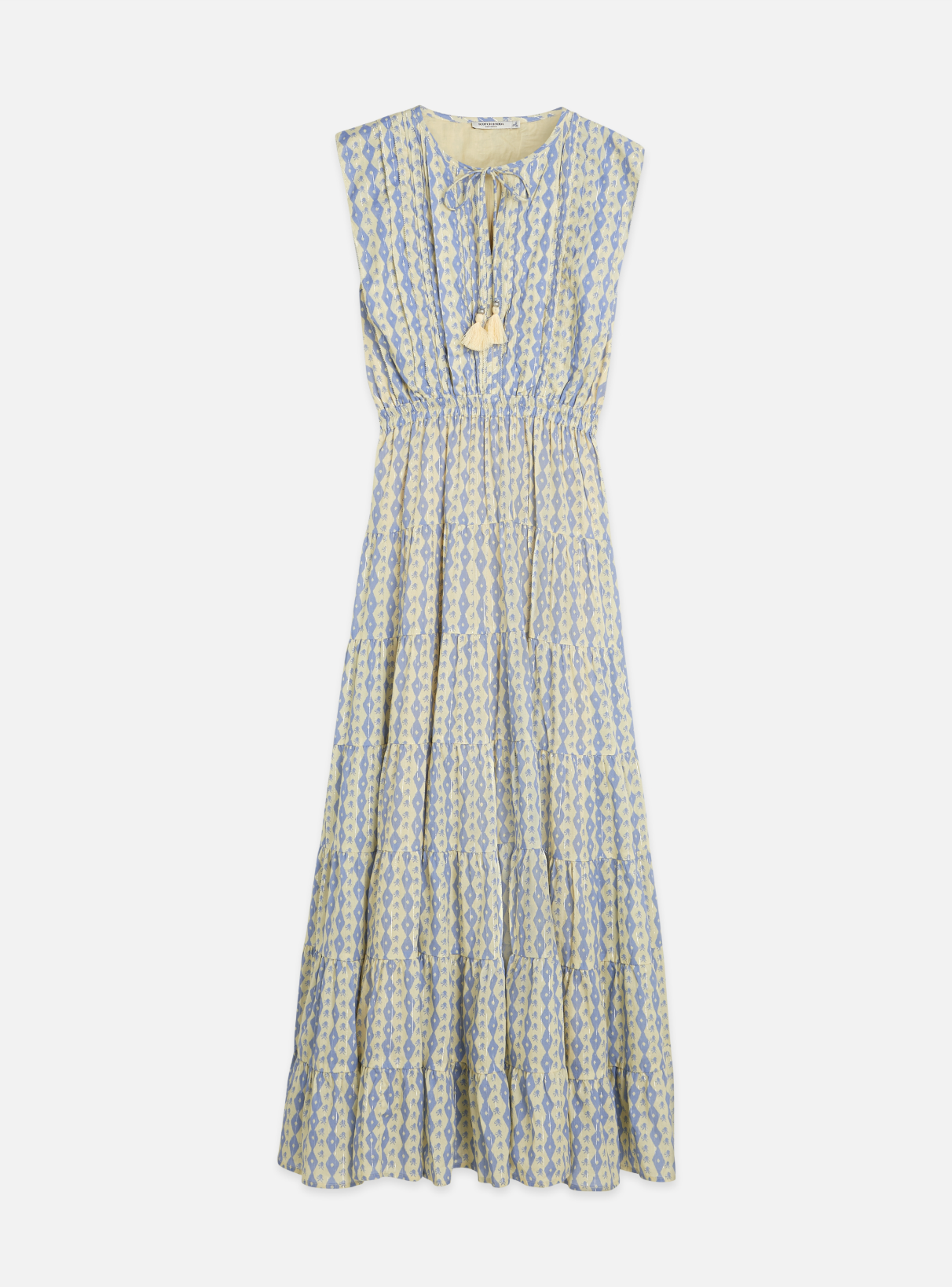 Scotch & Soda Printed Tiered Maxi Dress