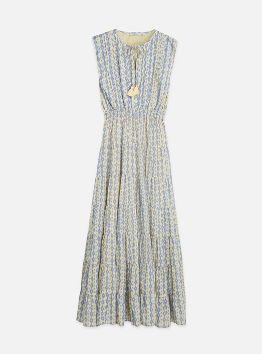 Printed Tiered Maxi Dress