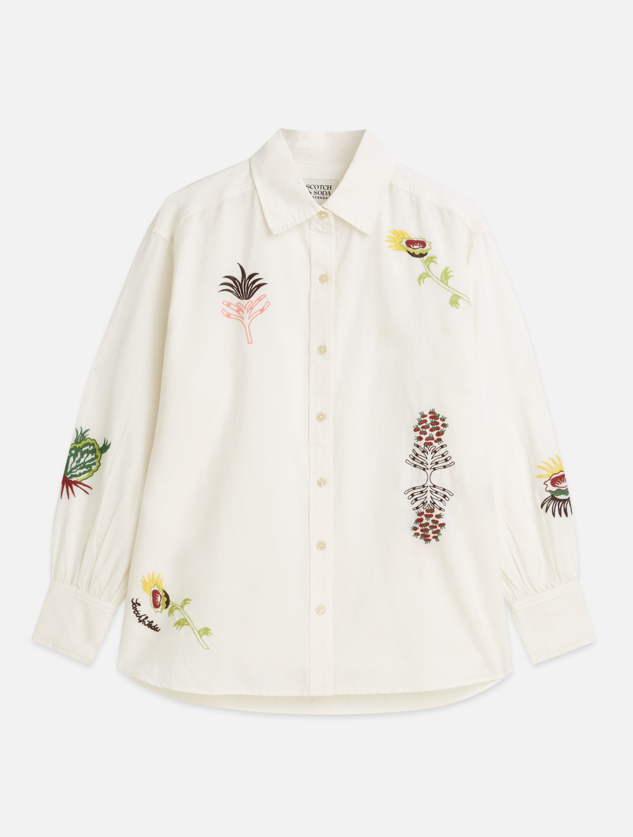 Scotch & Soda Embroidered Girlfriend Shirt