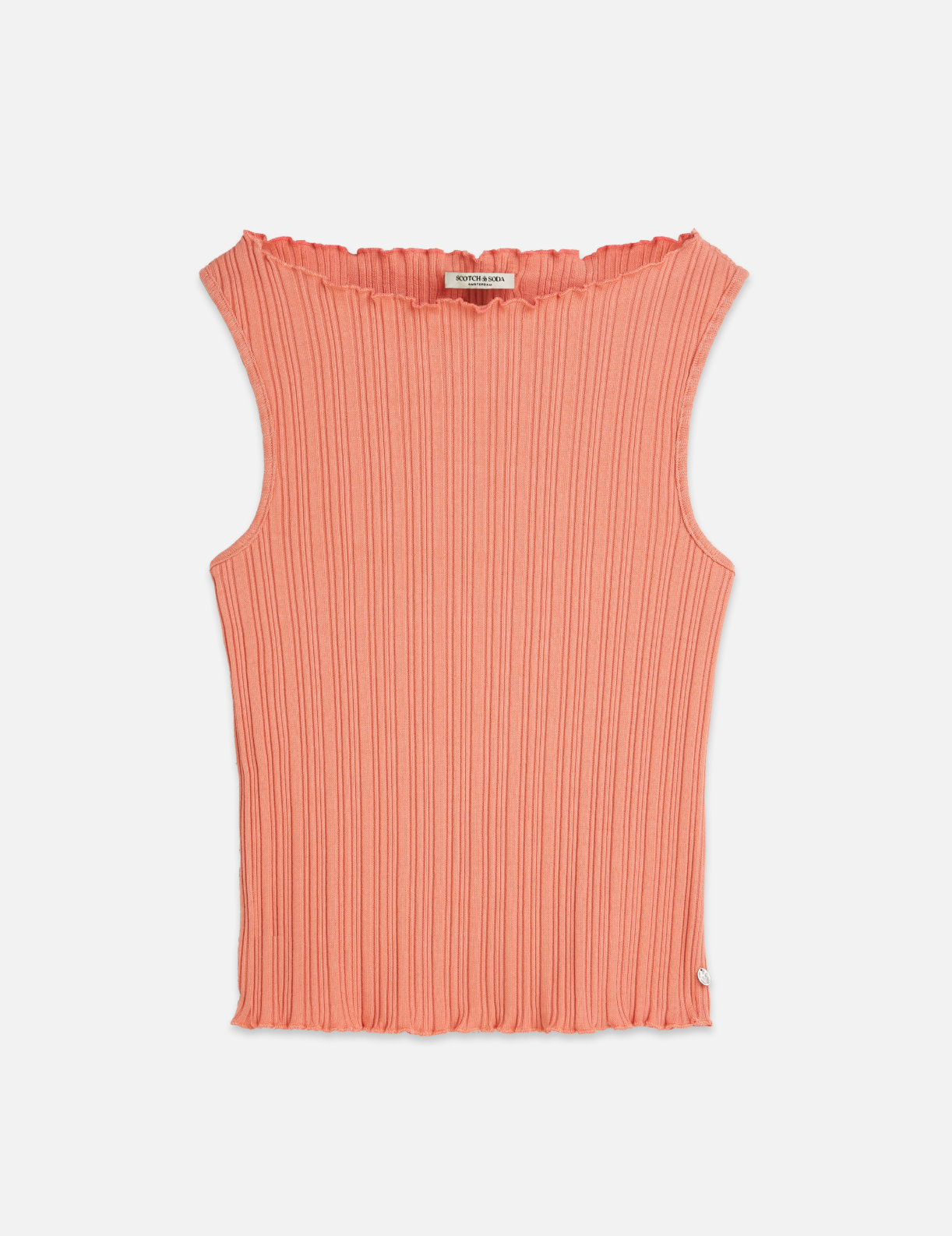 Scotch & Soda Structured Rib Tank | Canyon Clay
