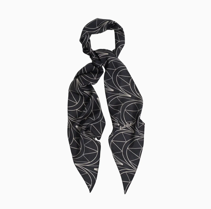 Chrysler Silk Crepe Neck Scarf | Empire Black