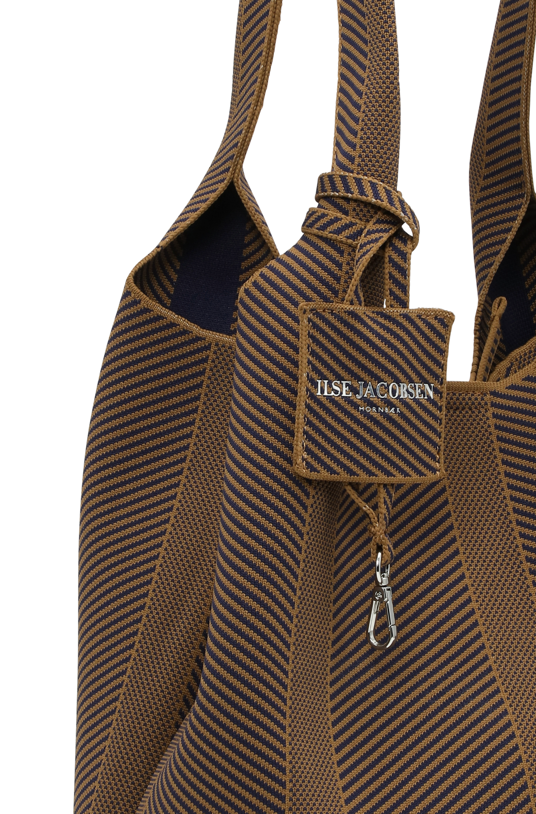 Ilse Jacobsen Knit Tote Bag | Dark Indigo/Buckhorn Brown
