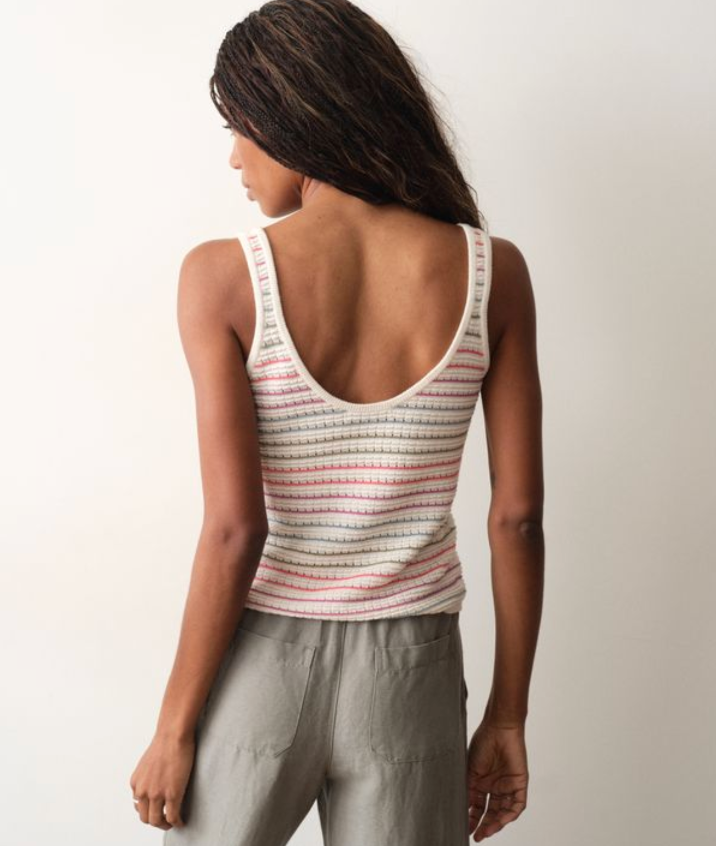 Siena Sweater Tank | Multi Stripe