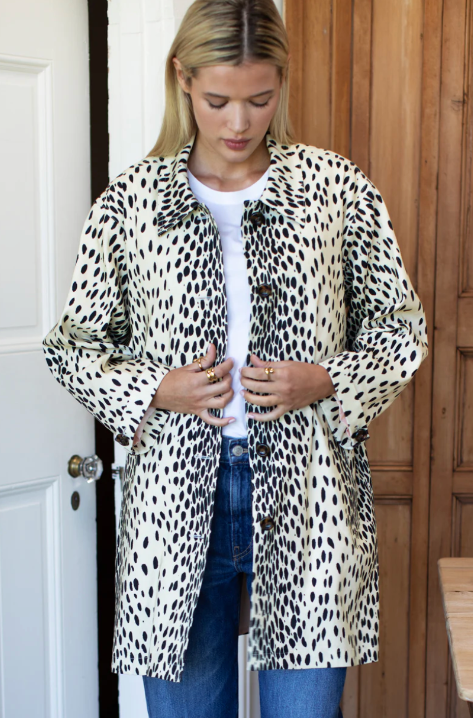Emerson Fry Atelier Short Coat | Leopard