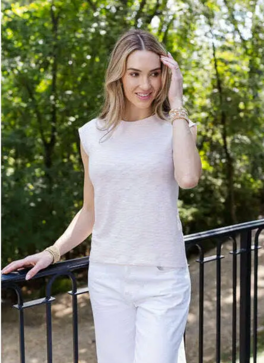 Tyler Casual Muscle Tee | Pink