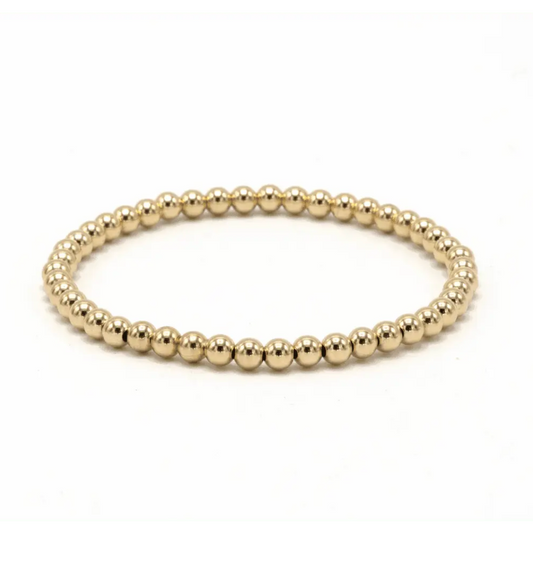 4mm 14k Gold Filled Karma waterproof bracelet