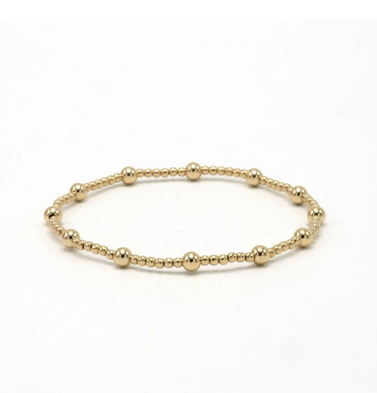 Malibu 2x4 14k Gold filled Beaded Bracelet