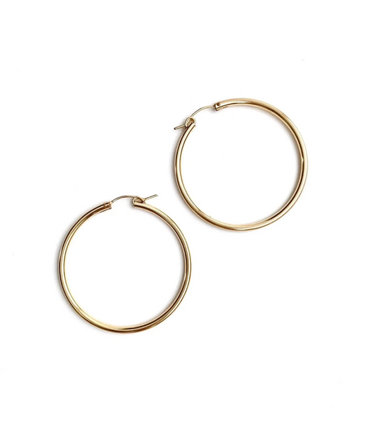 Carmel Gold Filled 27mm Hoop Earring