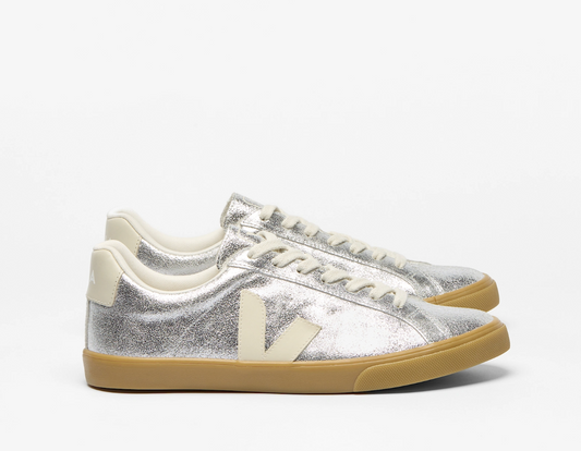 VEJA Esplar Suede Silver Pierre Natural