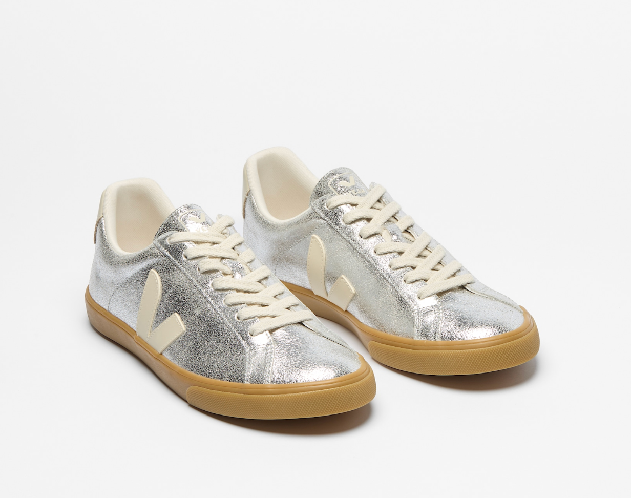 VEJA Esplar Suede Silver Pierre Natural
