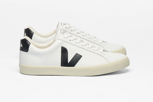 VEJA Esplar Logo Leather White Black