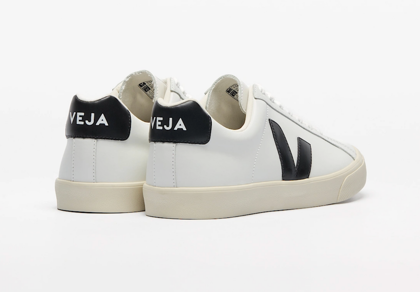 VEJA Esplar Logo Leather White Black