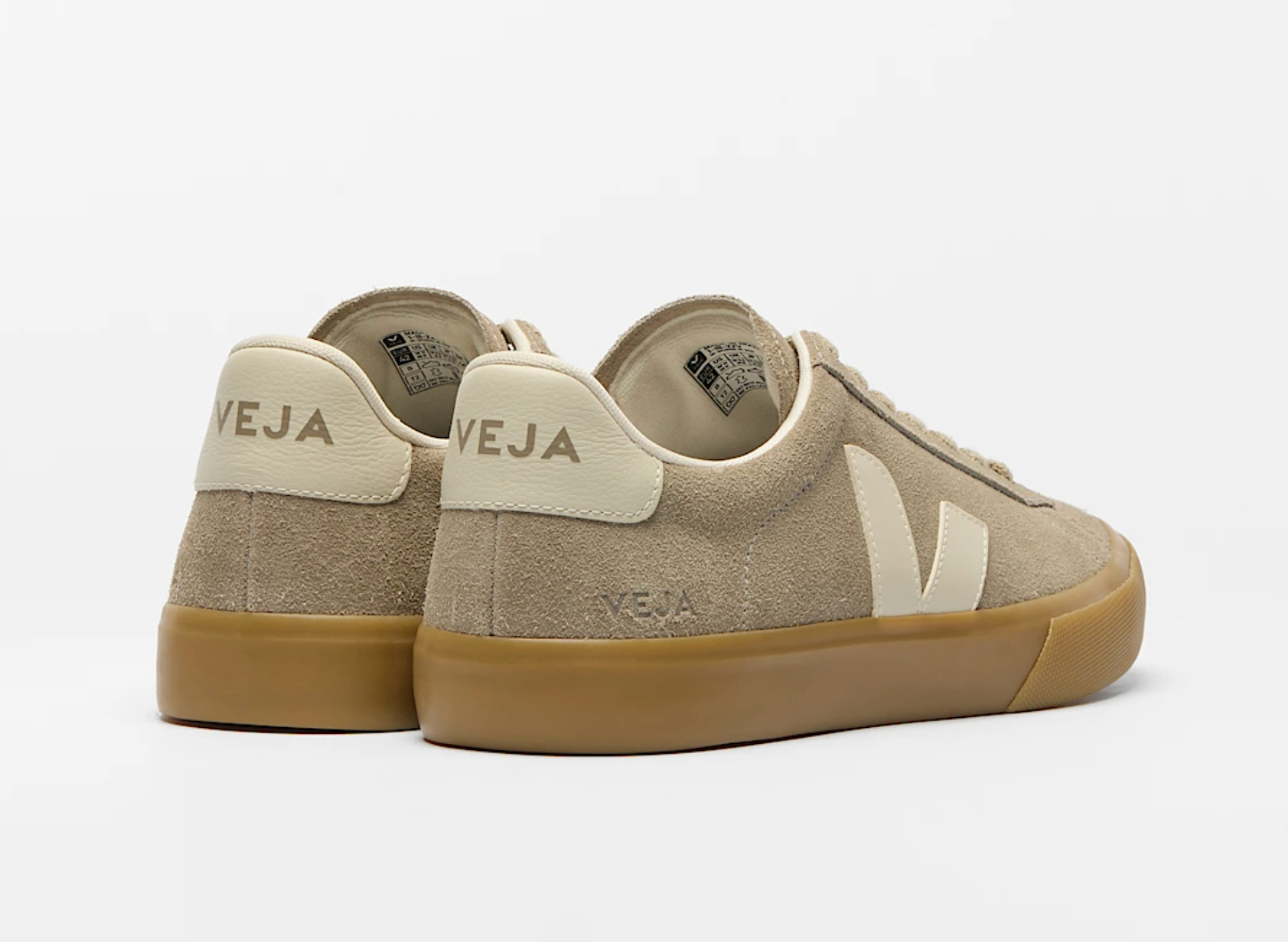 VEJA Campo Suede Taupe Pierre Natural
