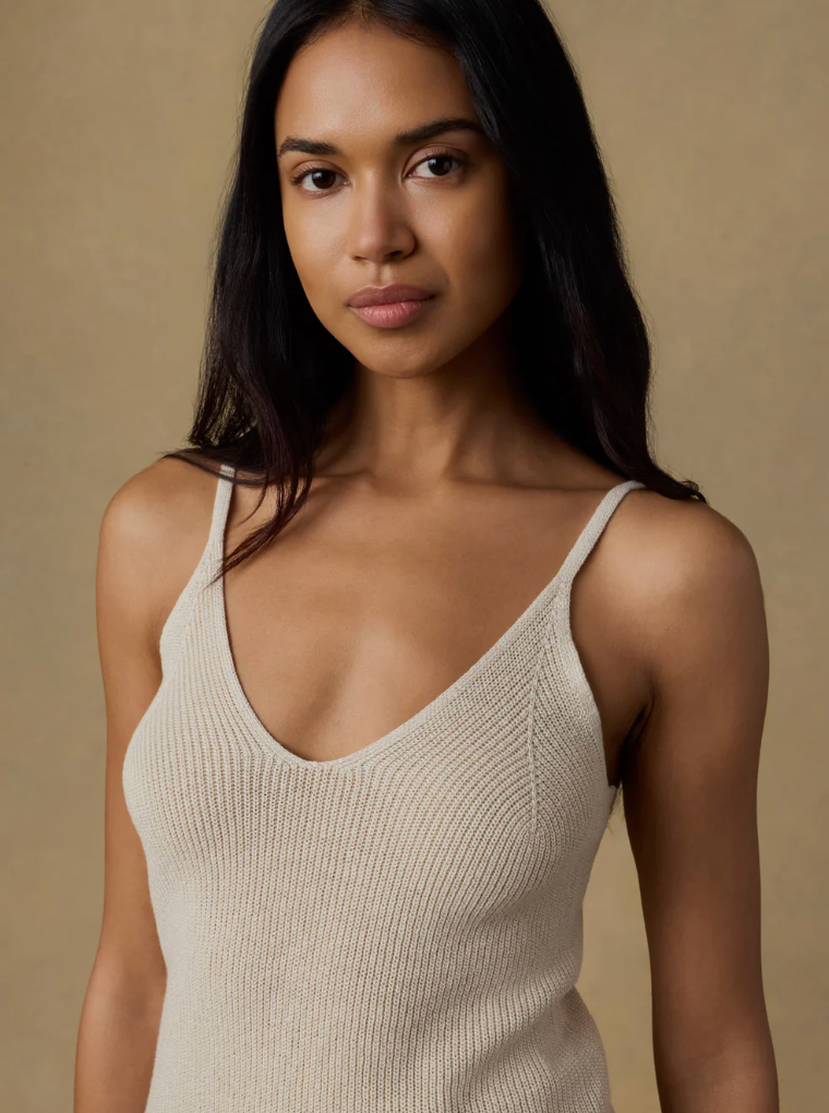 Miramar Linen Sweater Cami | Summer Sand