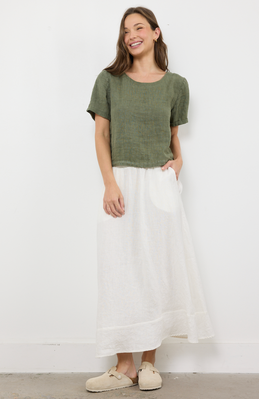 City Linen Top | Willow