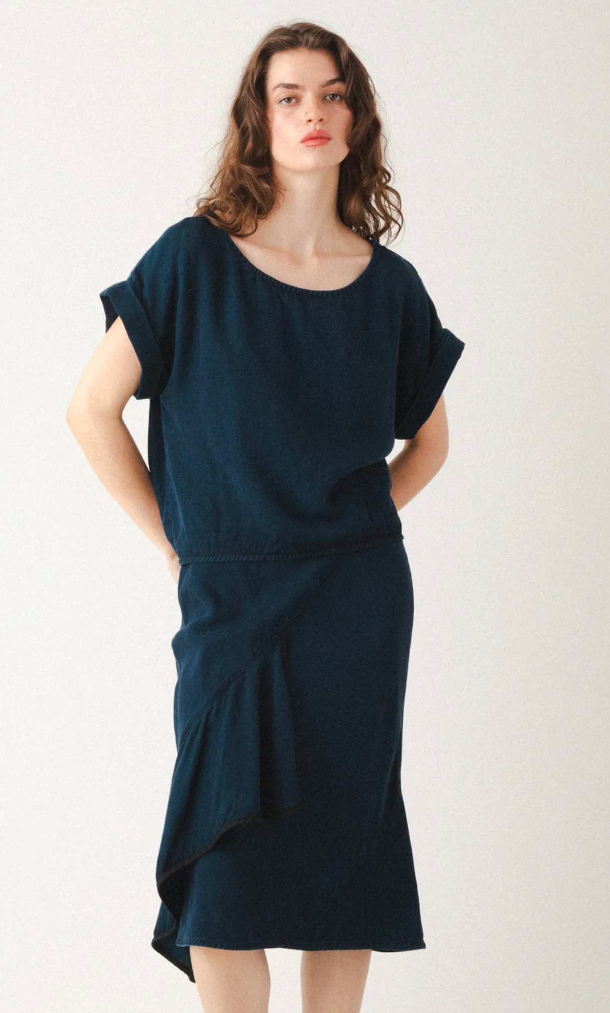 Keel Blouse in Peacock
