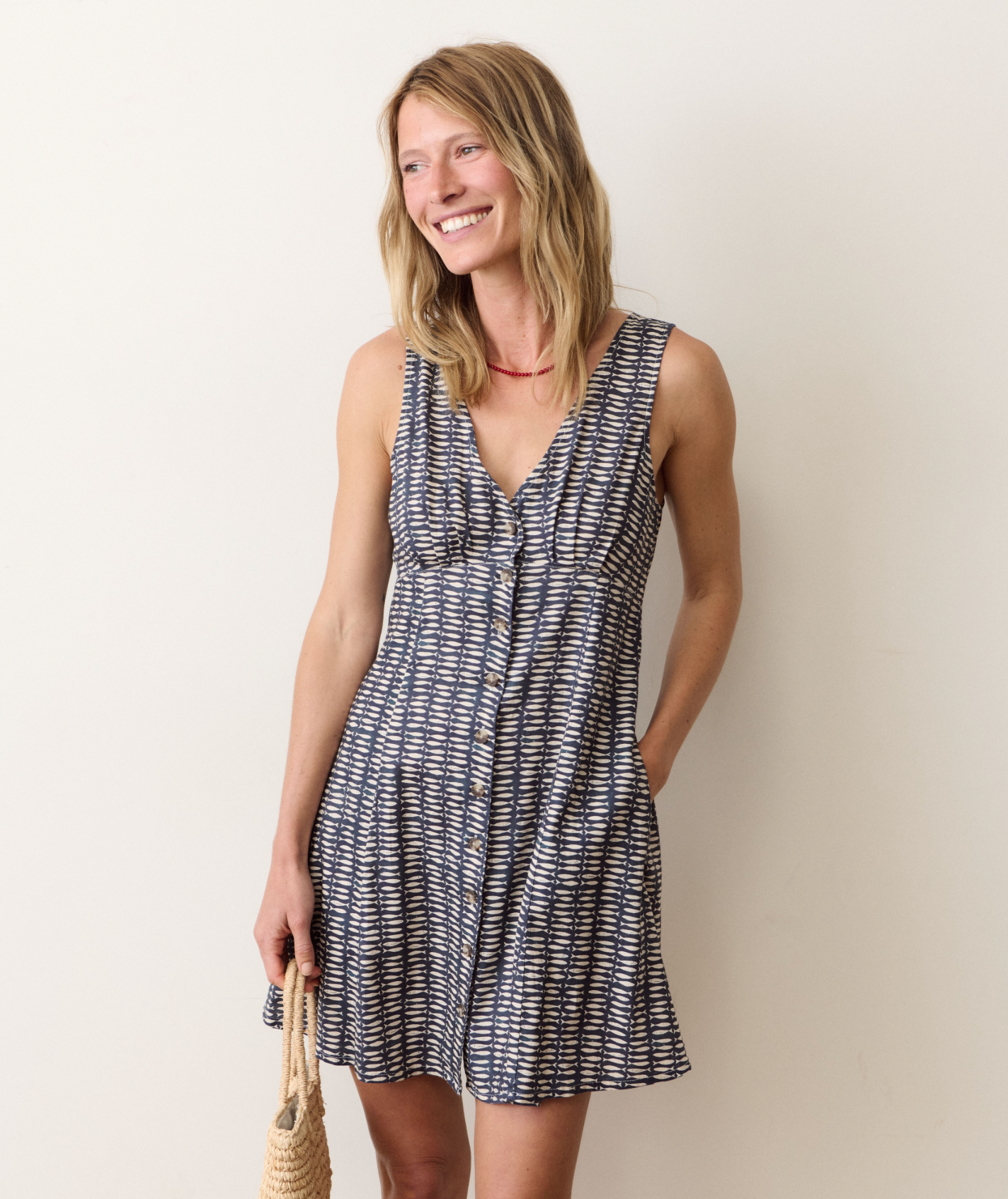 Camila Sleeveless Mini Dress | Sardinia