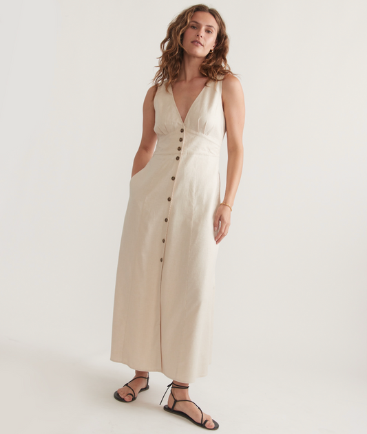 Camila Dress | Antique White