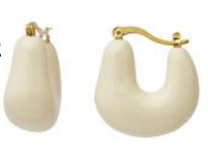 HALF MOON EARRINGS | Ivory RESIN (HMIV)
