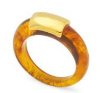 Round Band Ring | Tortoise Shell (LJ-Tort)