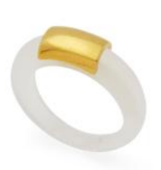 Round Band Ring | Opal (LJ-O)