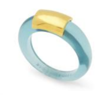 Round Band Ring | Deep Sea Blue Resin