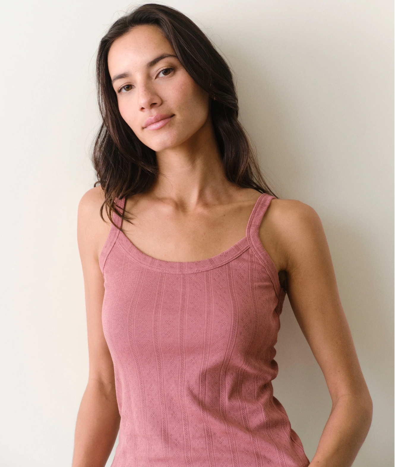 Lexi Pointelle Cami | Dusk Rose
