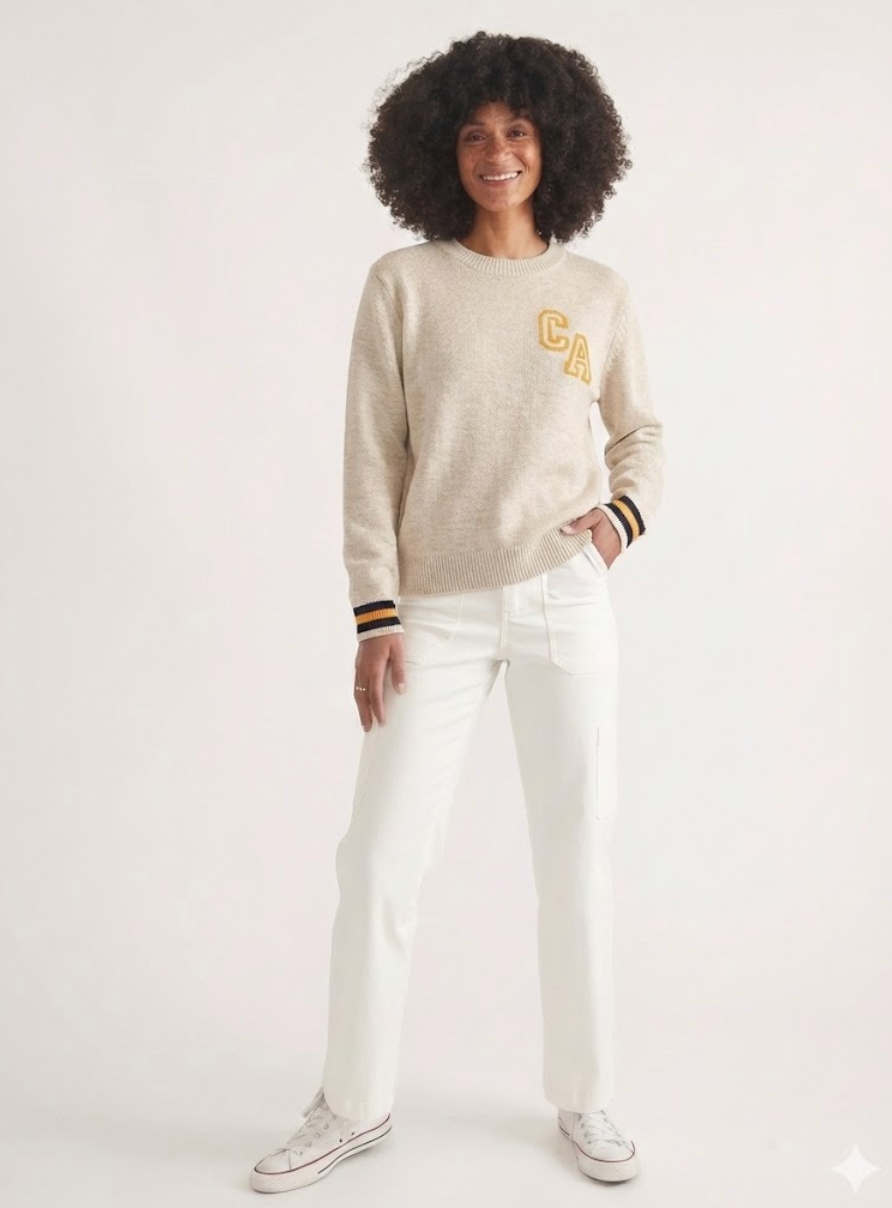 Hadley Crewneck Sweater | Antique White