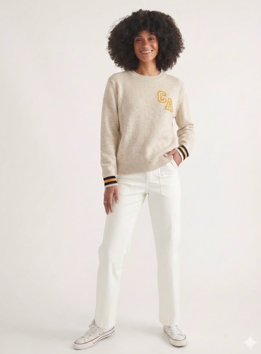 Hadley Crewneck Sweater | Antique White