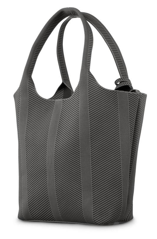 Ilse Jacobsen Knit Tote | Black Gun Metal