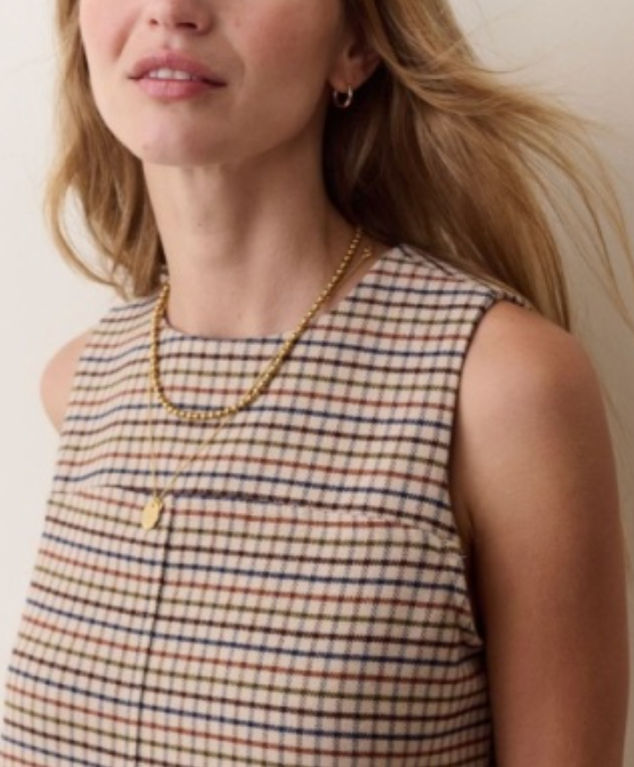 Izzy Moleskin Shift Dress | Fall Check