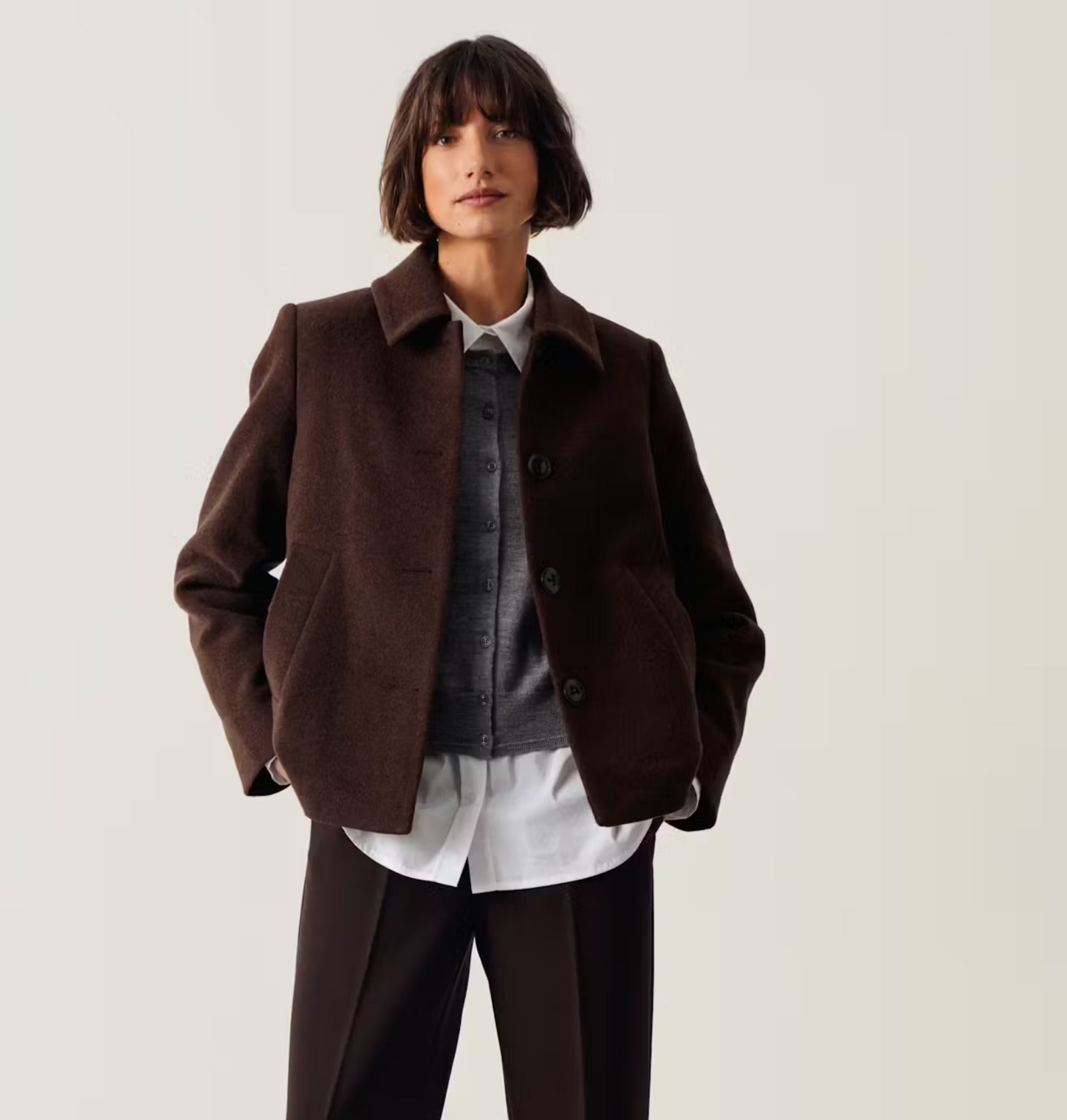 LamillaPW Coat |  Downtown Brown Melange