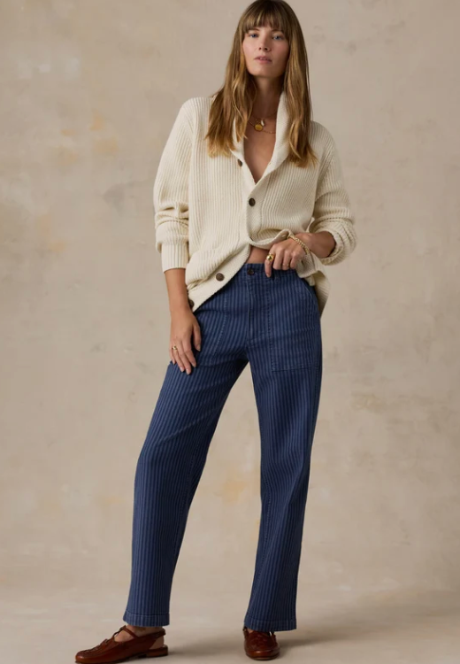 Topsail Utility Pant - Riverline Stripe