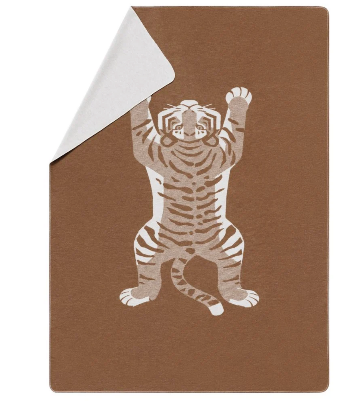 SILVRETTA flannel throw “Tiger”