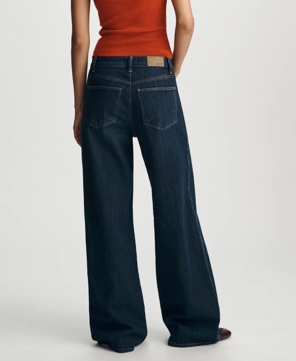 Siena Forward Wide Leg Jeans High Rise | Deep Denim