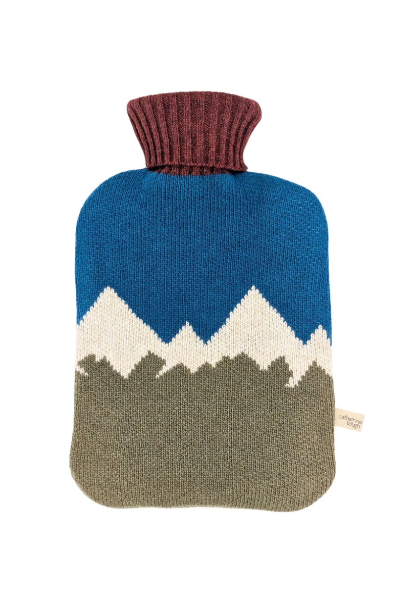Hot Water Bottle w/ Merino Lambswool Cover | 7 Styles