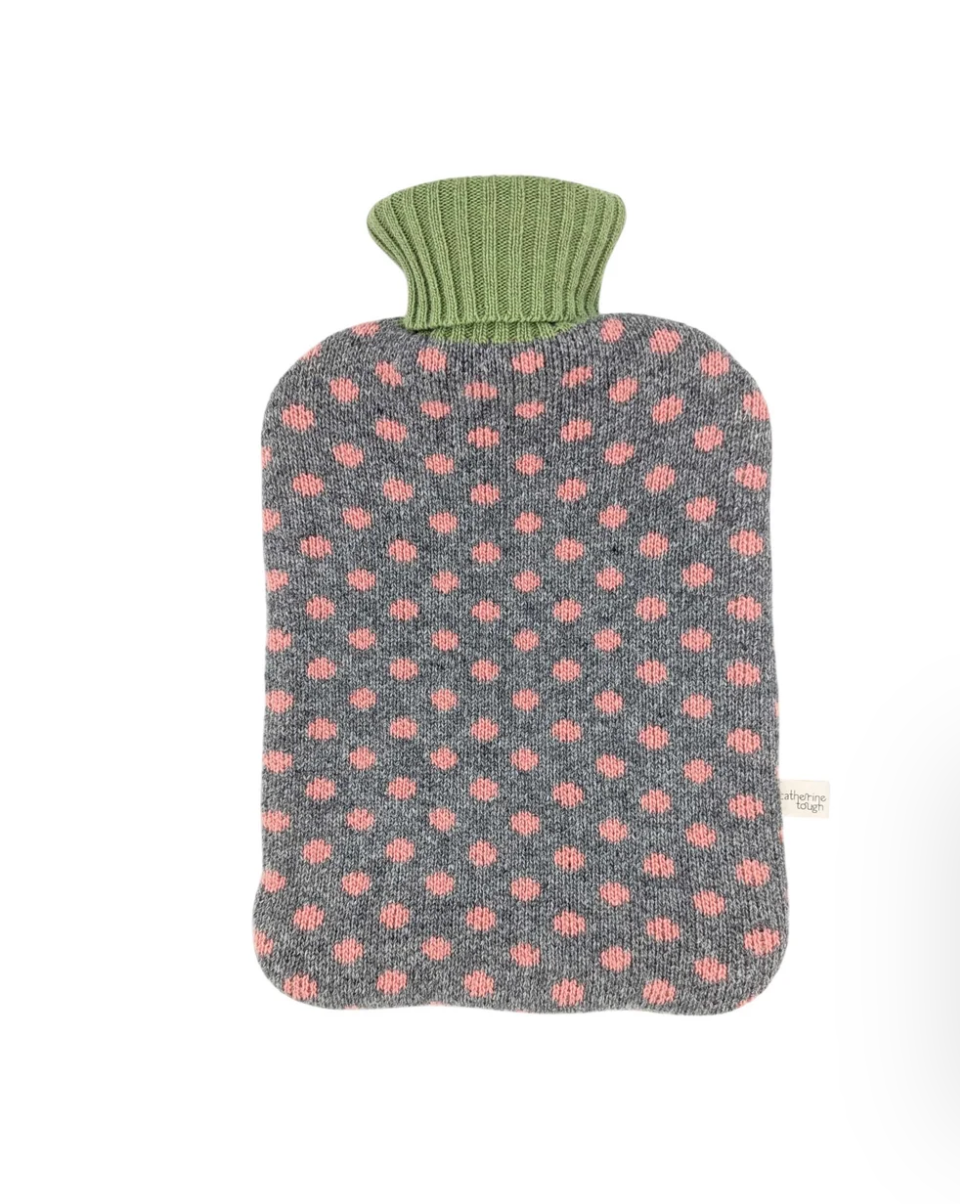 Hot Water Bottle w/ Merino Lambswool Cover | 7 Styles