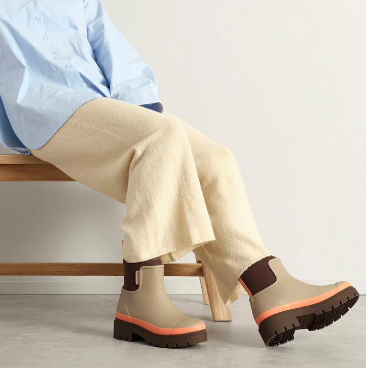 Tully Boot | Taupe & Apricot