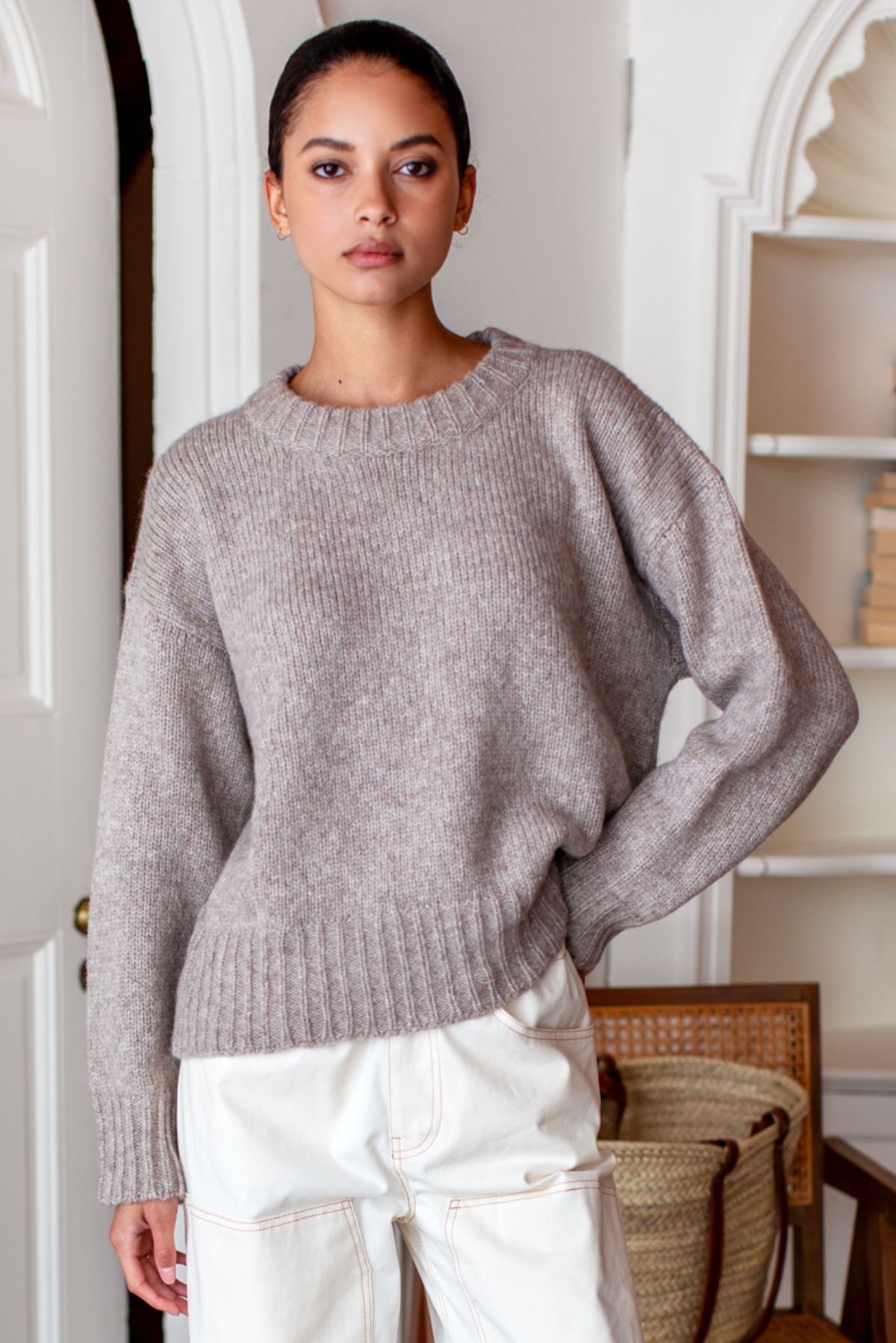 Emerson Fry Cozy Sweater | Fog Grey Melange