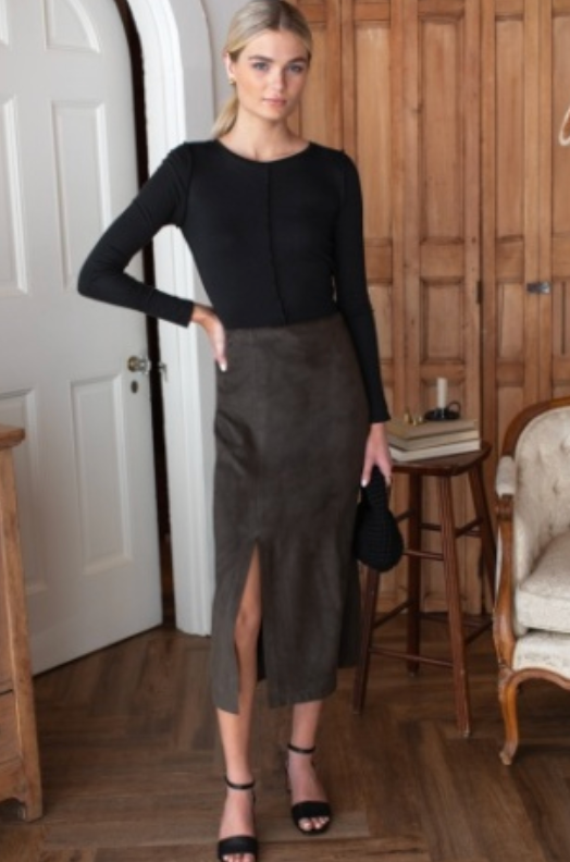 Emerson Fry Pencil Skirt | Fern Forest