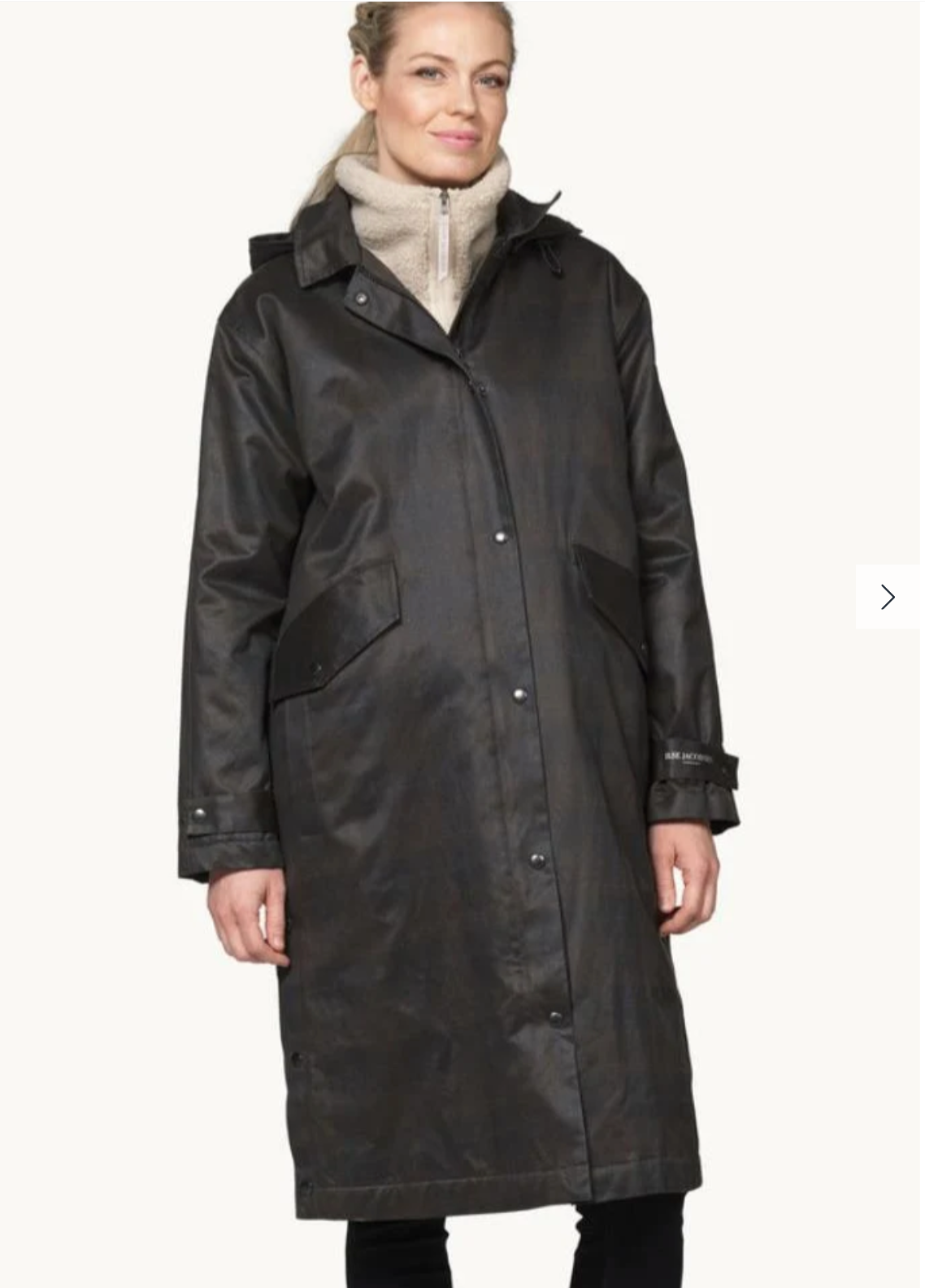 Ilse Jacobsen Land Padded Coat | Black and Brown Checked