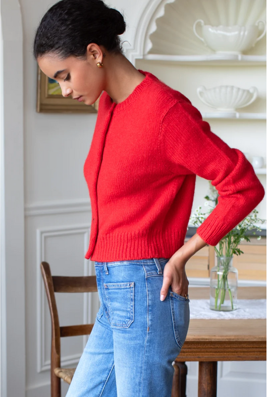 Emerson Fry Little Atelier Cardigan | Poppy Red