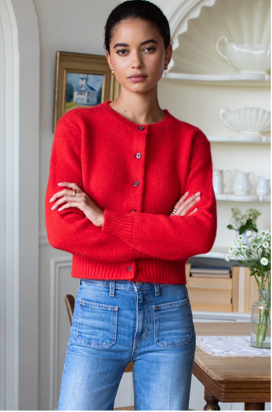 Emerson Fry Little Atelier Cardigan | Poppy Red